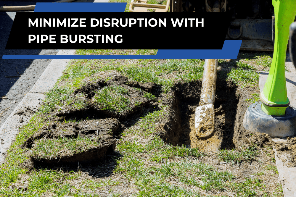 Pipe bursting trenchless technology for replacing pipes