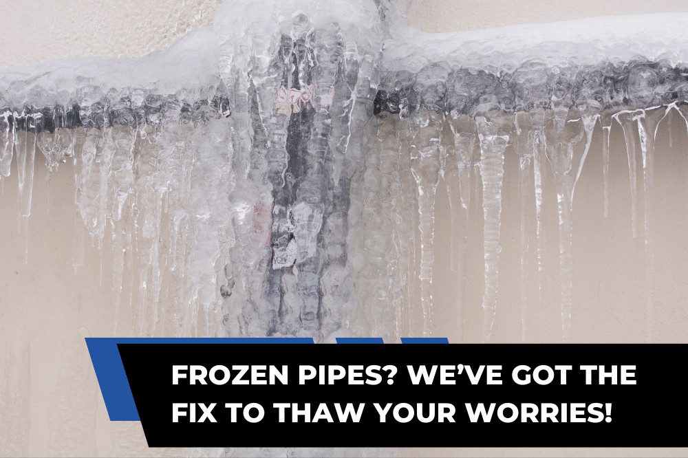 Frozen pipes in a home being safely thawed with heat application methods