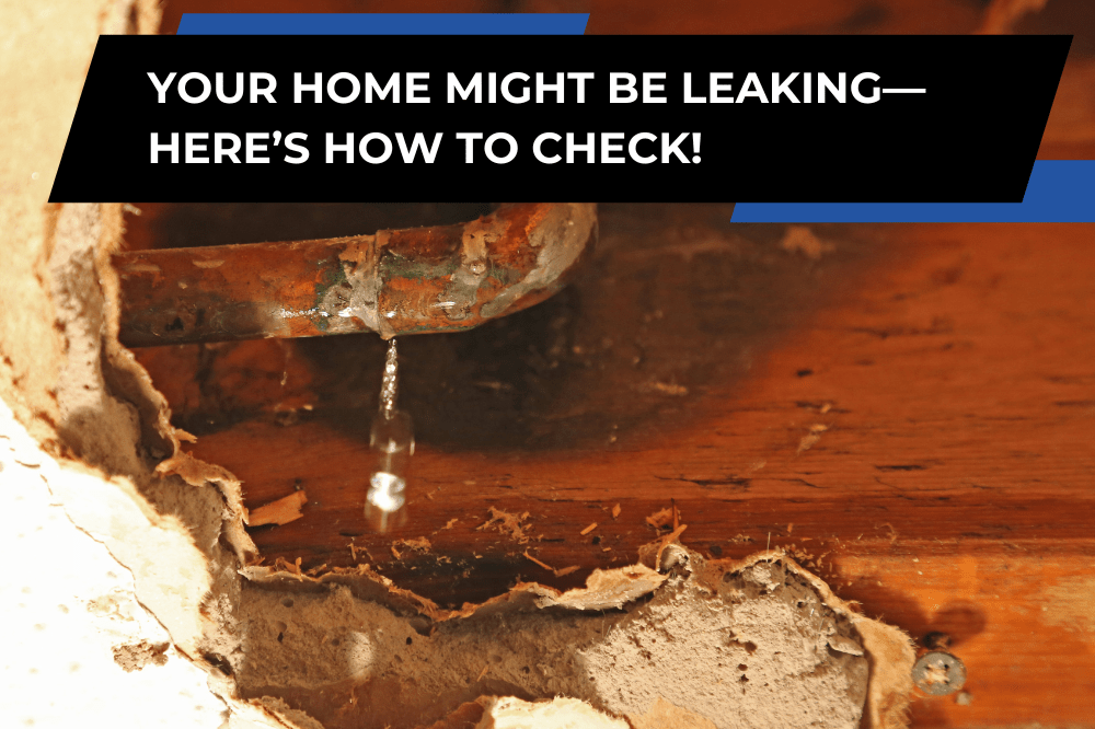 A homeowner inspecting inside a wall for water leaks, using a flashlight to check for moisture and hidden plumbing issues.